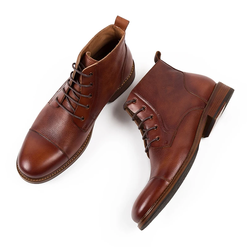 Мужские повседневные Ботинки Martin из натуральной кожи ручной работы на шнуровке