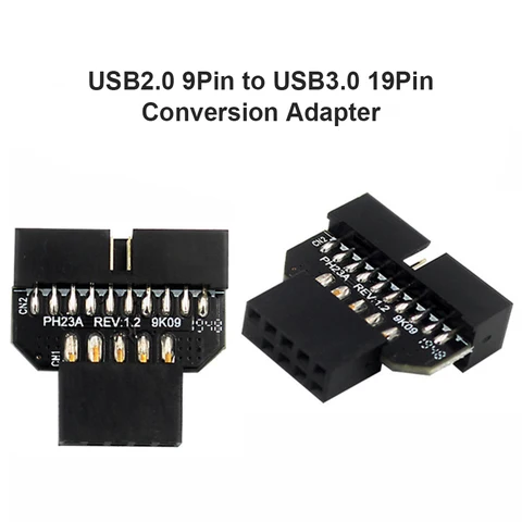Адаптер USB 3.0 20-Pin на USB 2.0 9-Pin ALLOYSEED