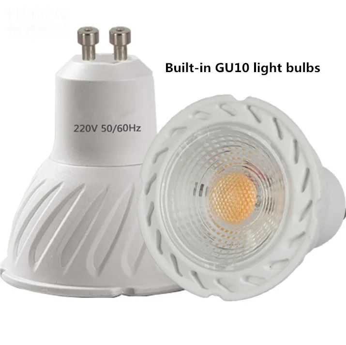 Lámpara LED regulable redondo para dormitorio, montaje en superficie, 7W, 10W, GU10