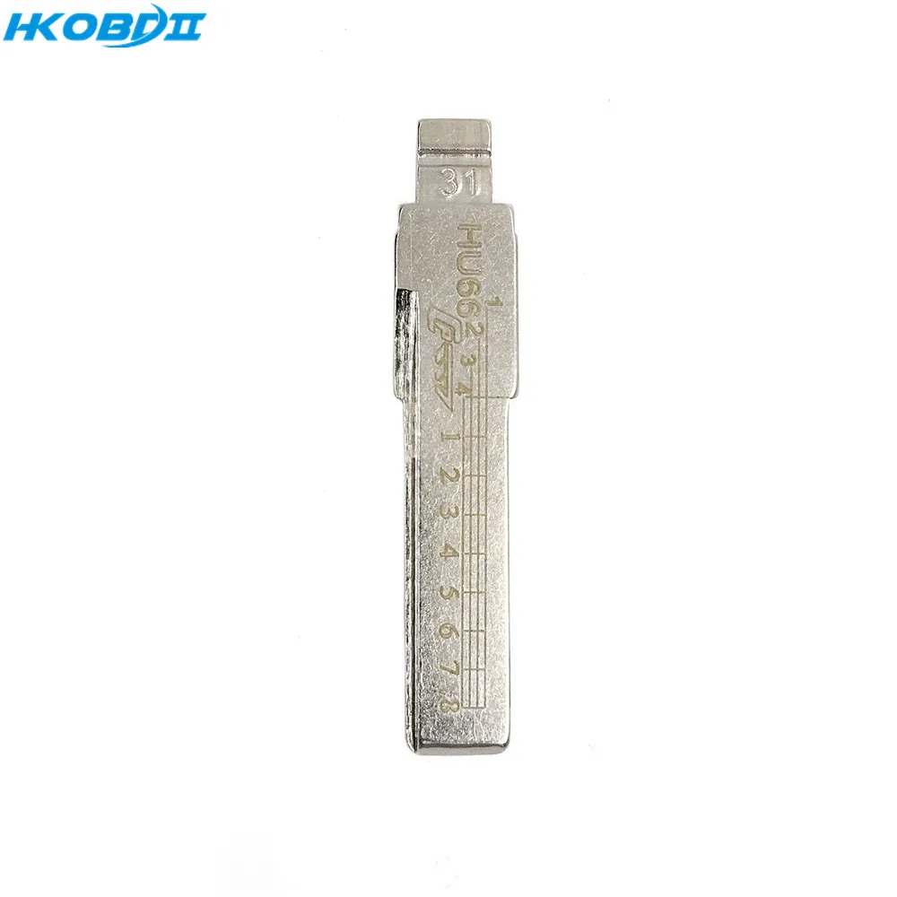 HKOBDII 10/50/100 шт HU66 для Cayenne Bugatti Uncut #31 NO.31 Blade 31 2 в 1 LiShi Автомобильный ключ лезвие со