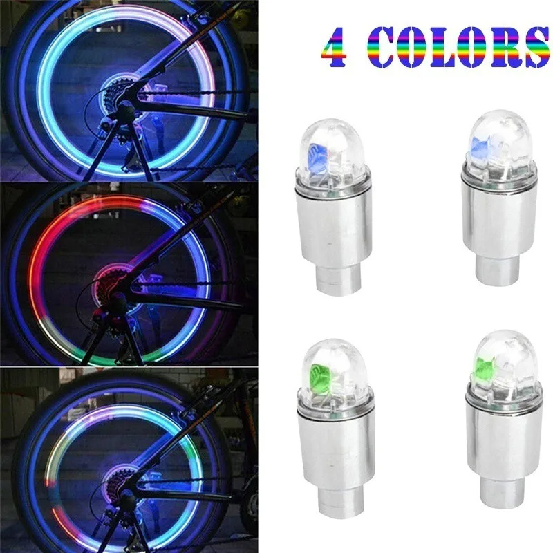2 шт. аксессуары для автомобильных шин светодиодная синяя цветная велосипедная
