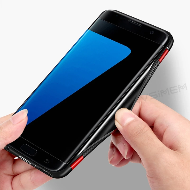 Прочный армированный чехол для телефона кольцевой Samsung Галактики J4 J6 J8 J2 Pro A6 2018 S7