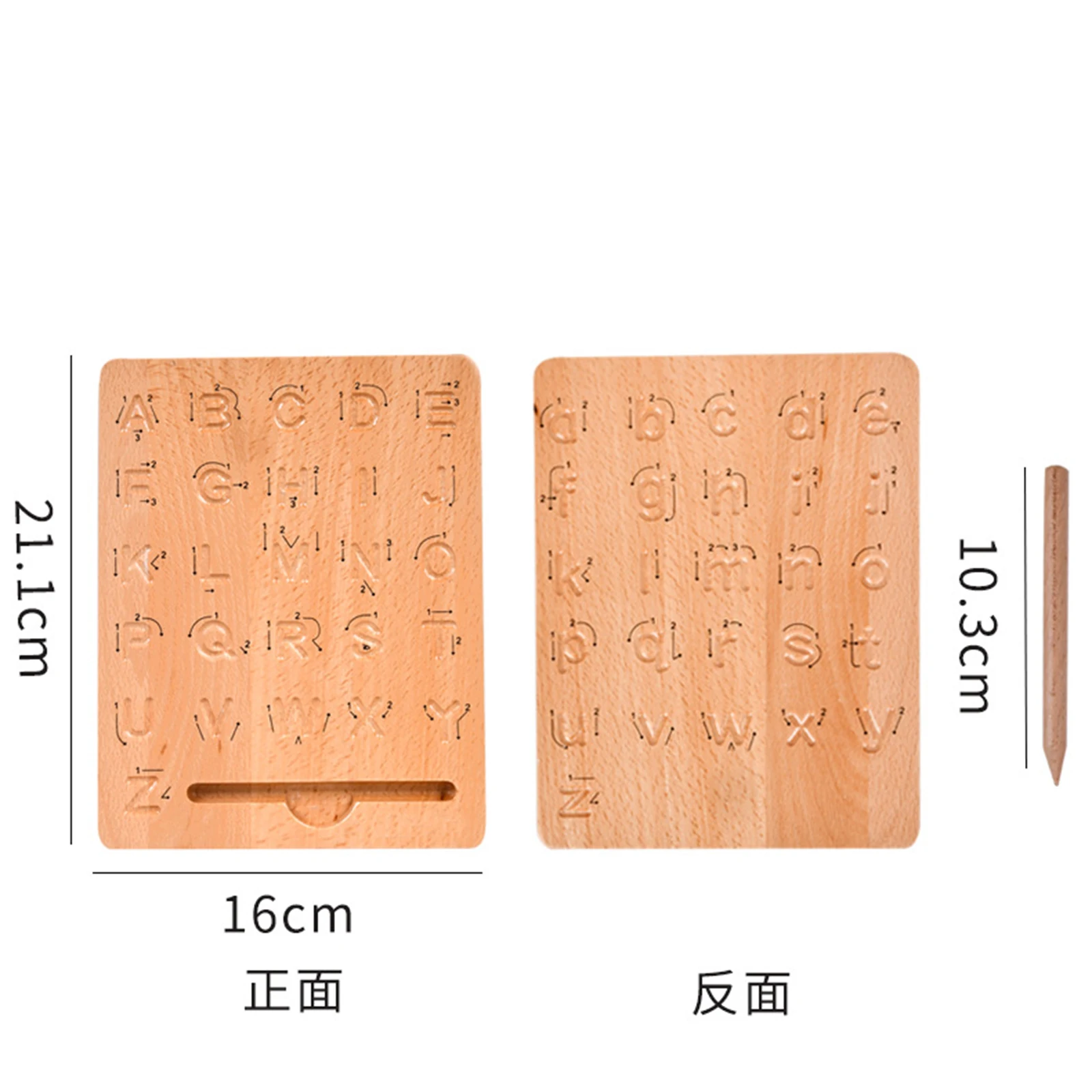 

Kids English Alphabet Wooden Tracing Board Teaching Writing Toy for Children