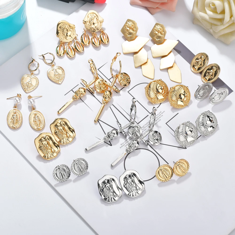 Новинка винтажный Медуза трендовый цинковый сплав монета кулон с портретом