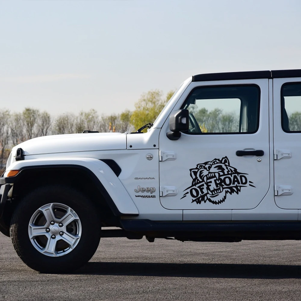 

Виниловая самоклеящаяся пленка, наклейки на боковые двери автомобиля для Jeep SUV, водонепроницаемые аксессуары для тюнинга дизайна автомобил...