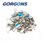 Вольфрамовая приманка, японский крючок для подледной рыбалки, 0,33-3,3 г, блесна Айс джиг, вольфрамовая приманка, 2,6 мм-6 мм, Зимние рыболовные крючки