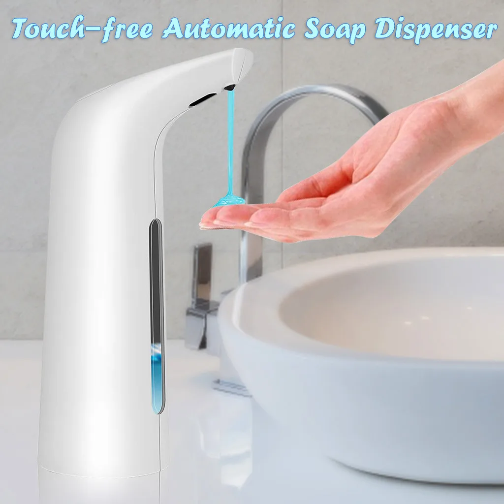 

400ml Automatic Liquid Soap Dispenser Smart Sensor Touchless Electroplated Sanitizer Dispensador for Kitchen Bathroom Dropship