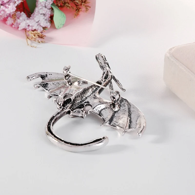 

2021 New Fashion Creative Cute Enamel Dragon Brooch Unisex Women And Men Pin Animal Large Brooches Jewelry Gift