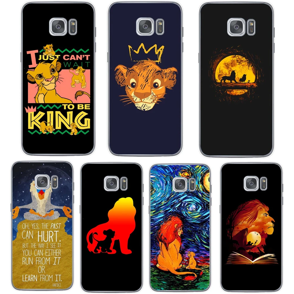 Король Лев Нала Симба Тимон Мягкий Силиконовый ТПУ чехол для телефона samsung Galaxy S6 S7