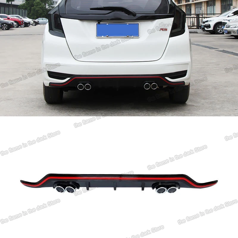 

lsrtw2017 abs car front rear bumper for honda fit 2014 2015 2016 2017 2018 2019 3 jazz accessories styling protector guard