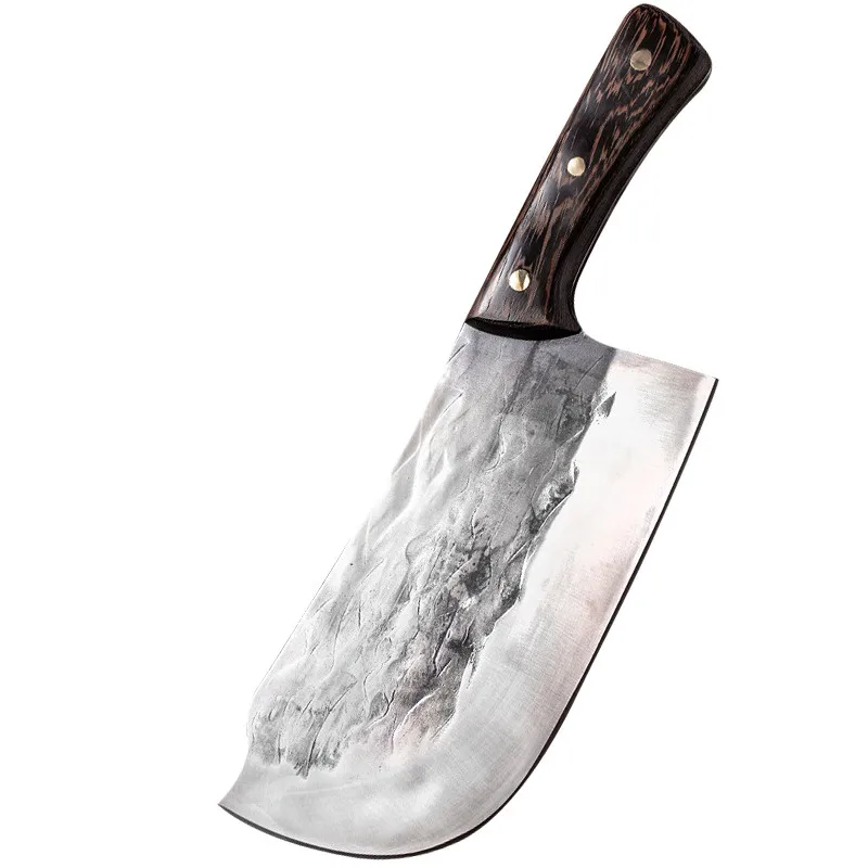 

Thickened Chopping Knife Cleaver Forged Kitchen Knife Chopping Bone Hammer Pattern Kitchen Chef Stainless Carbon Steel Knife
