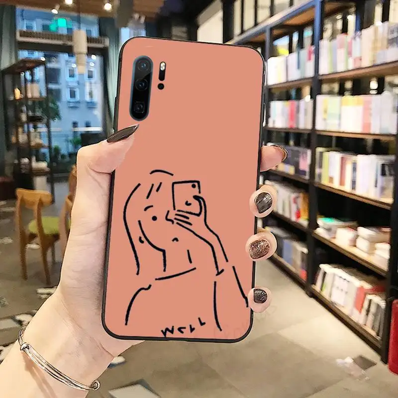 

Leon movie line funny design Phone Case Funda For Huawei P9 P10 P20 P30 Lite 2016 2017 2019 plus pro P smart cover funda coque