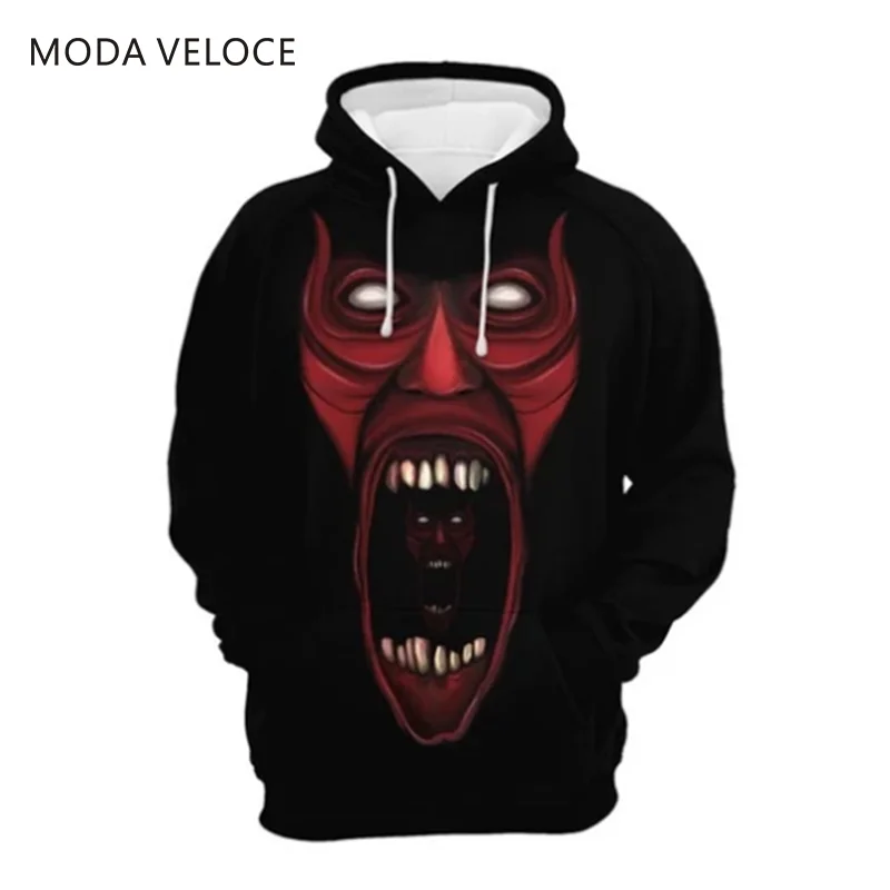 MODAVELOCE I Am настоящая толстовка из полиэстера с шерстью Толстовка Homme Хэллоуин