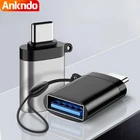 ANKNDO OTG Type C адаптер USB 3,0 к USB C конвертер для Macbook pro Xiaomi Huawei Samsung смартфон HDD Mini Type-C USB разъем