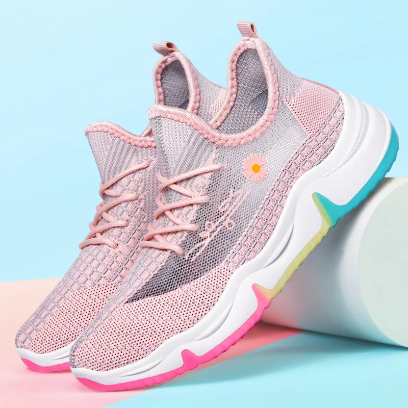 Женская Повседневная обувь Модная прогулочная из сетчатого материала на