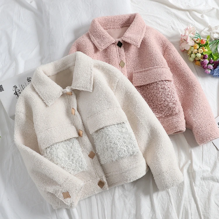 Зимнее женское пальто из овечьей шерсти новинка 2019 Корейская свободная и овечья