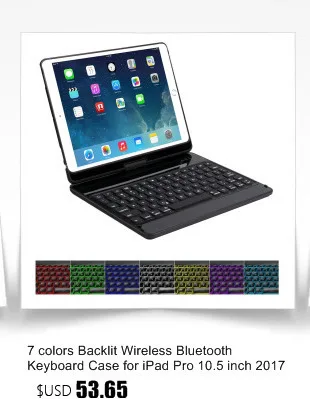 SeenDa беспроводная клавиатура с подсветкой, Чехол для iPad Pro 11, чехол для клавиатуры с поворотом на 360 °, беспроводная клавиатура