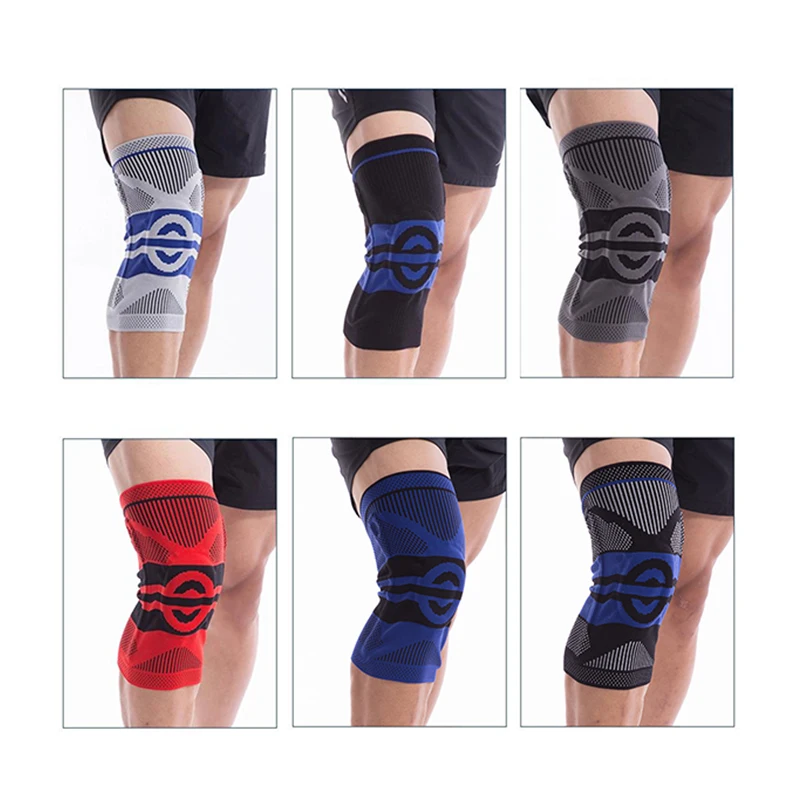 

1PCS Fitness Running Knee Support Protect Gym Sport Braces Kneepad Elastic Nylon Silicon Padded Compression Knee Pad