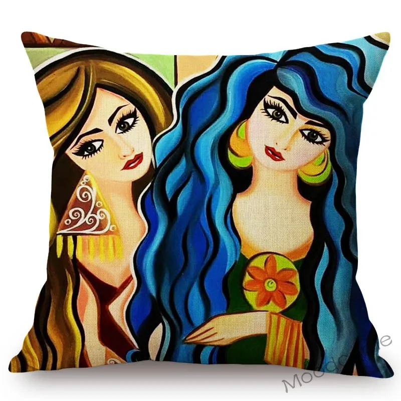 Средневосточный Арабский мусульманский художественный мультяшный женский