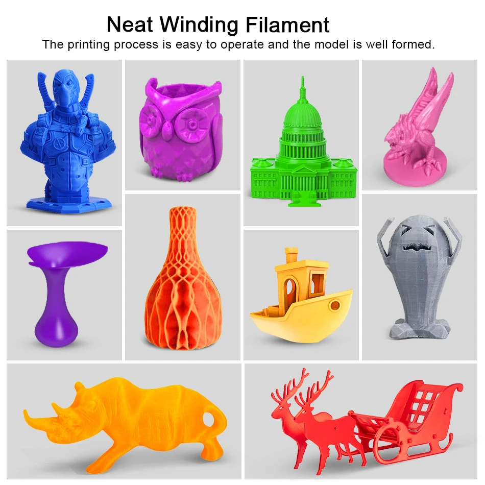 

AW 3D PETG 3D Printer Filament 1.75mm 2.2LBS Environmental Protection And Non-toxic 3D Printing Materials Tolerance +/-0.02MM