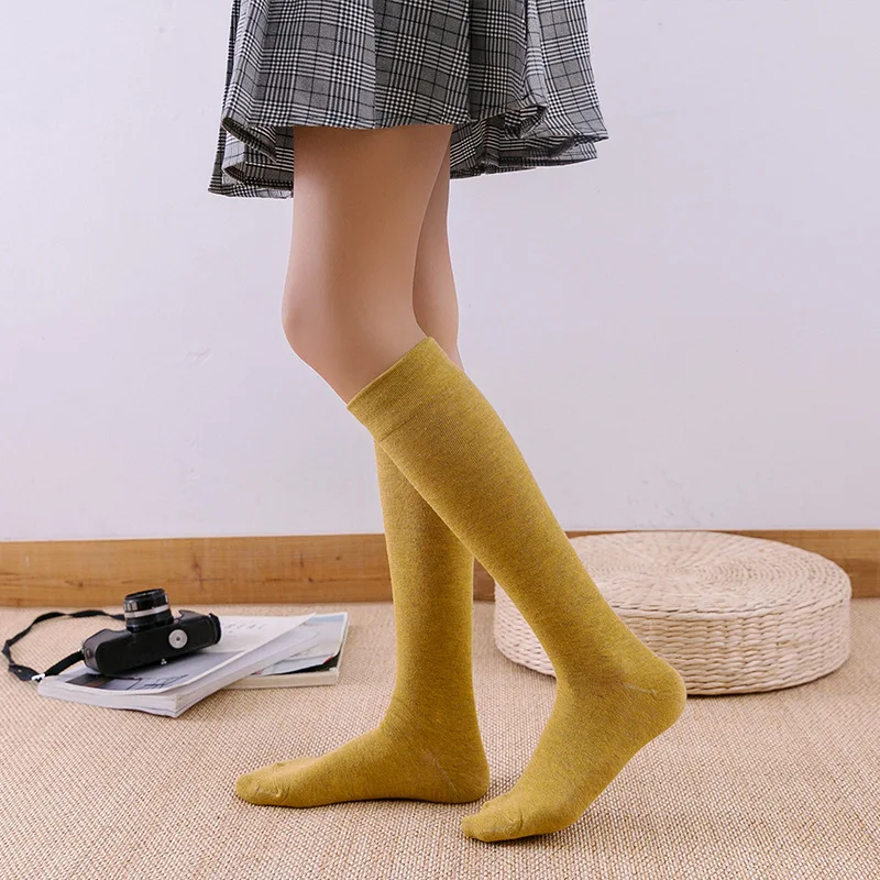 Гольфы Осень зима новые гольфы в японском ретро стиле хлопковые длинные сапоги