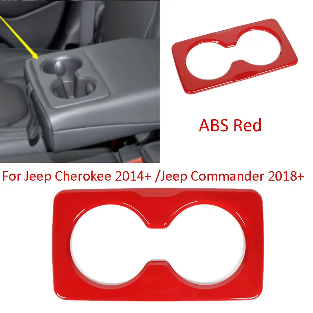 

Задняя Крышка держателя стакана для воды из АБС-пластика подходит для JEE Cherokee 2014 + Commander 2018 +