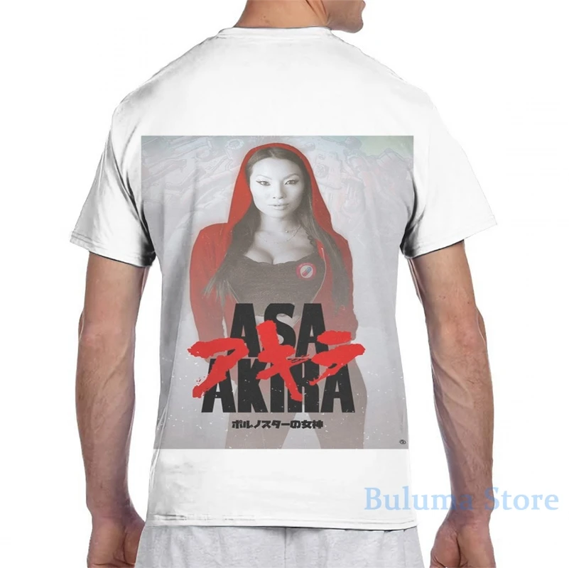 Мужская футболка с анимацией Asa Akira женская модная со сплошным принтом для