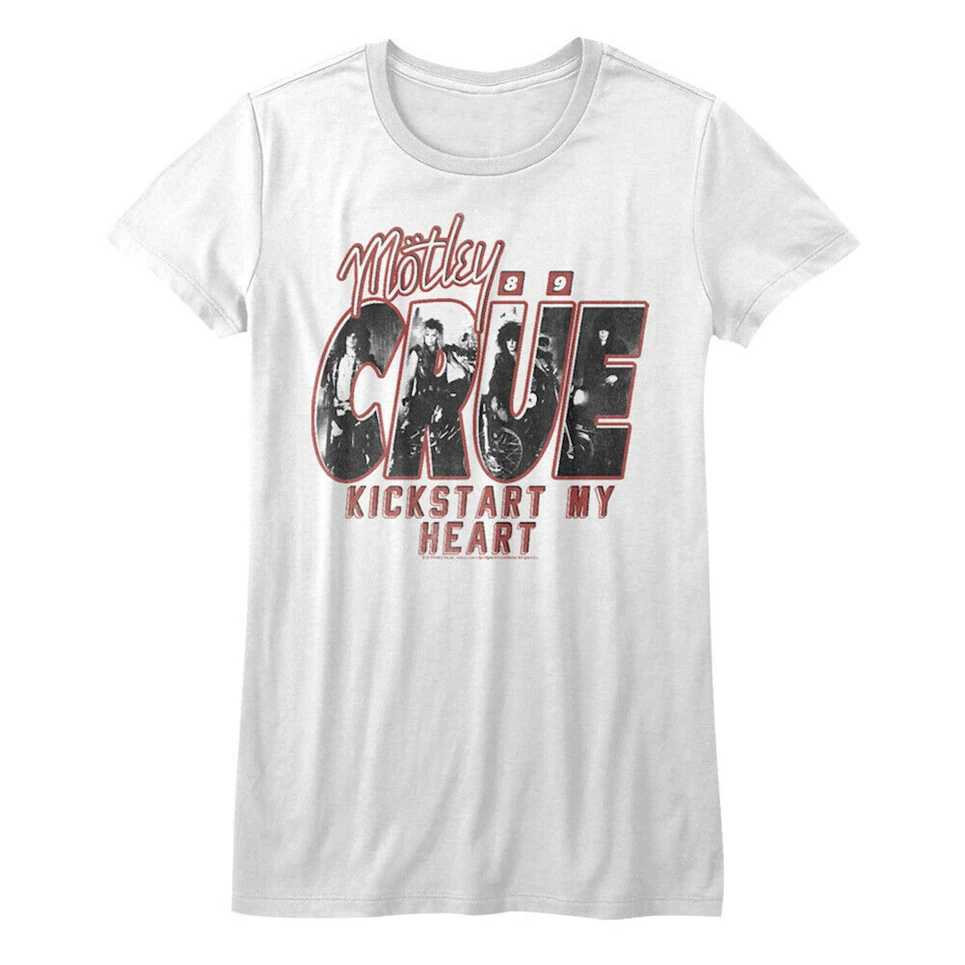 Motley Crue Kickstart My Heart женская футболка Live 1989 California Heavy Metal свободный размер Топ Ajax
