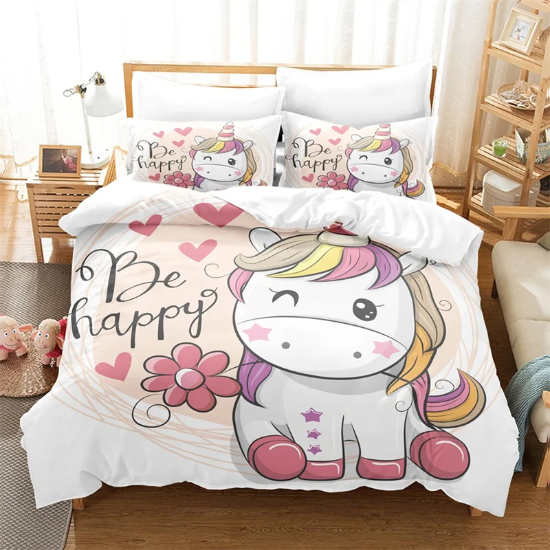 

Комплект постельного белья с 3D-принтом «милый Единорог»