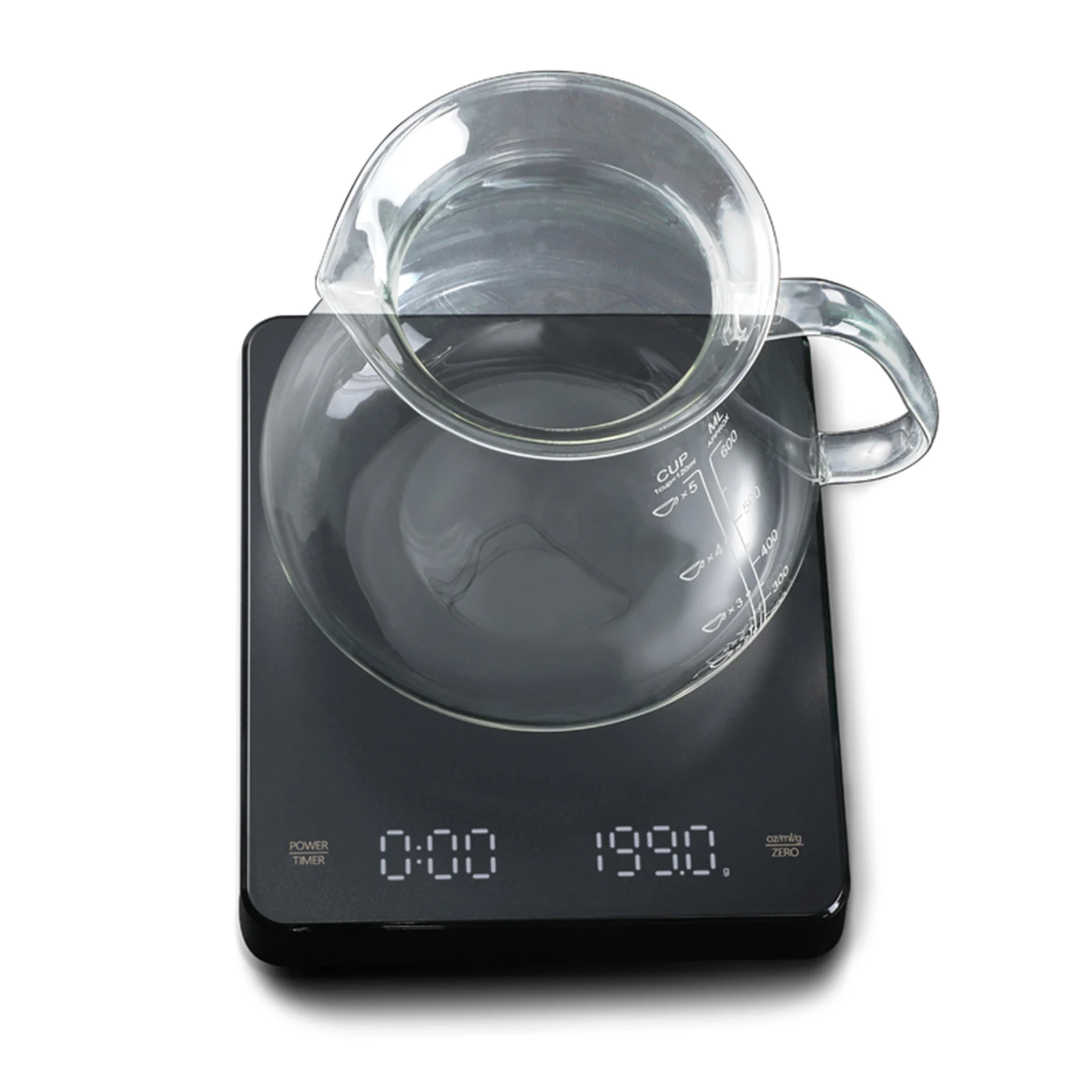 

Coffee Scale Smart Digital Scale Pour Coffee Electronic Drip Coffee Scale LED Hidden Screen Two Brewing Methods