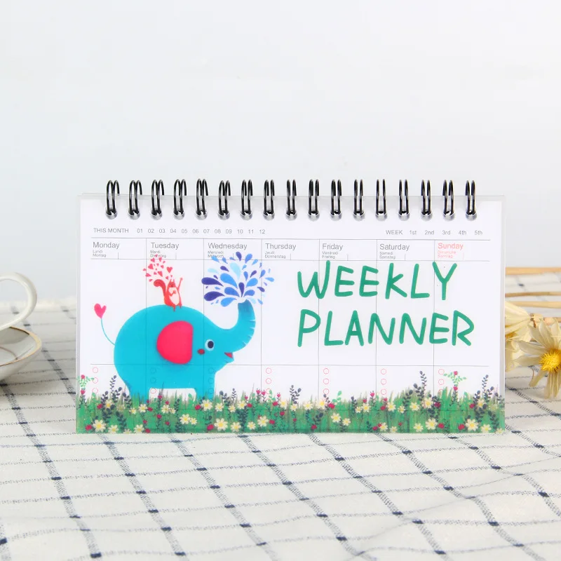 Kawaii Weekly Planner Notebook Journal Agenda 2023 2022 Cure Diary Organizer Schedule Gift | Planners