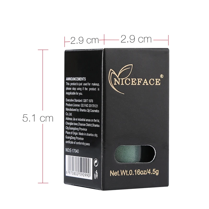 NICEFACE тени для век макияжа Сияющие свободная пудра алмазные блестящие мерцающие с