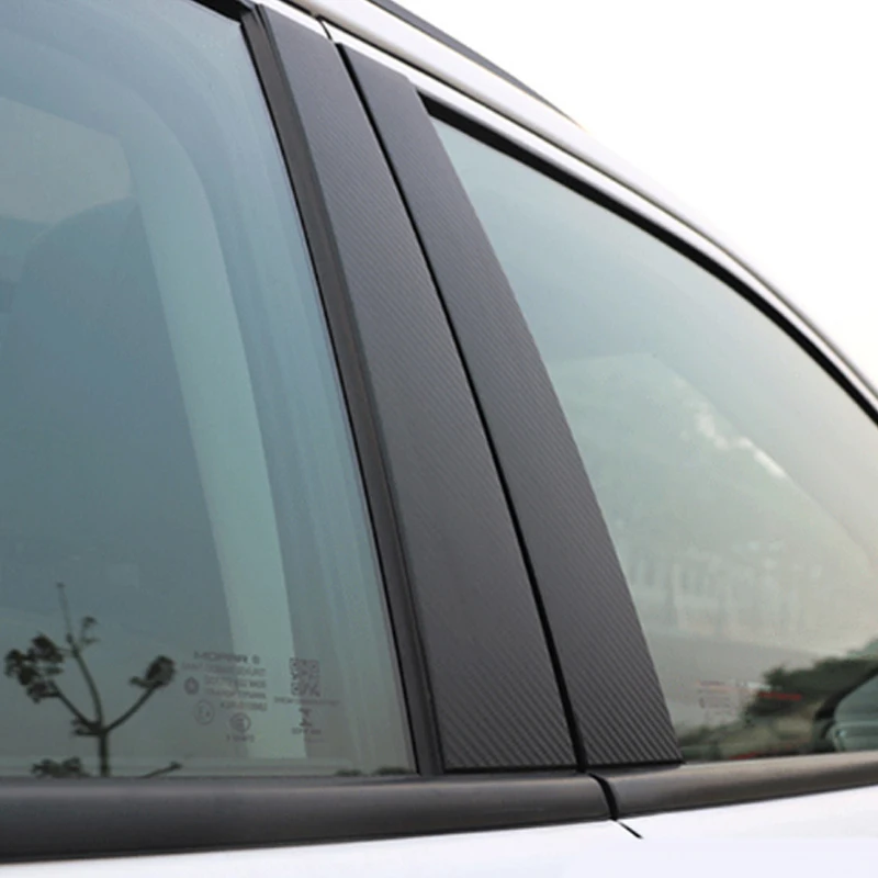 Модификация Автомобильная оконная стойка наклейка из углеродного волокна