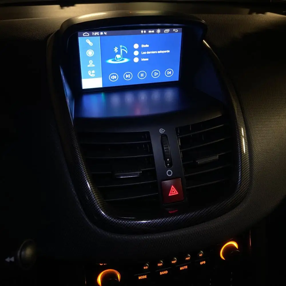 7 &quotAndroid 10 Автомобильный DVD стерео для peugeot 207 2007 2014 авто радио GPS Навигация Аудио