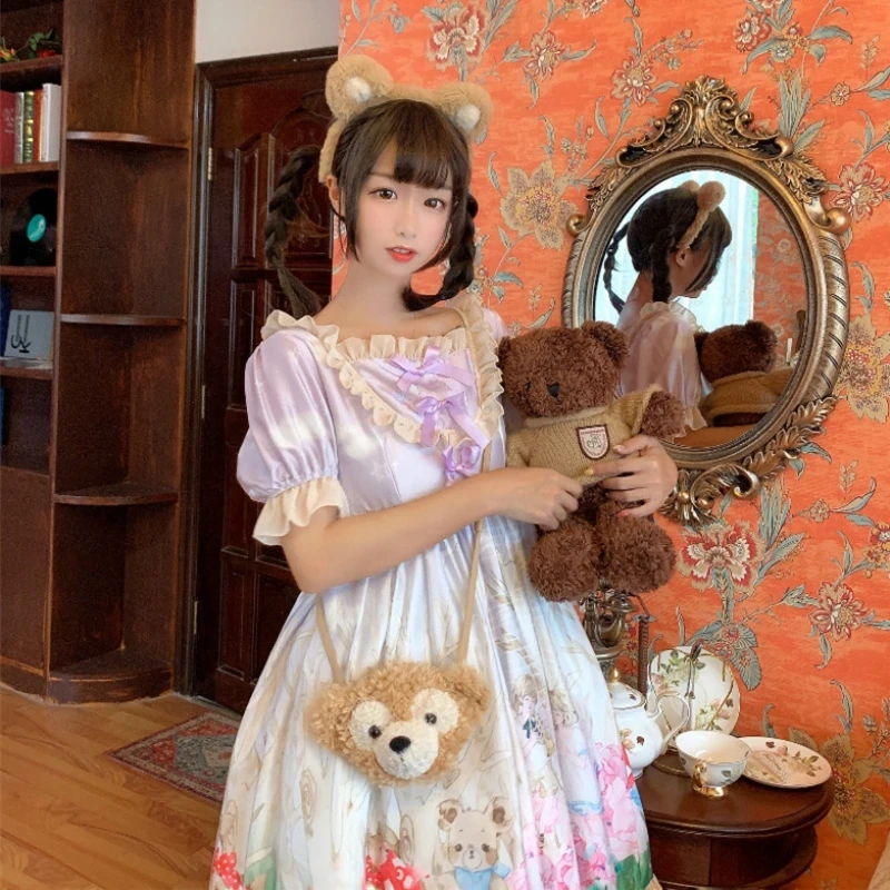 Платье в стиле &quotЛолита&quot светильник светлый лес ангела мягкий Кружевной