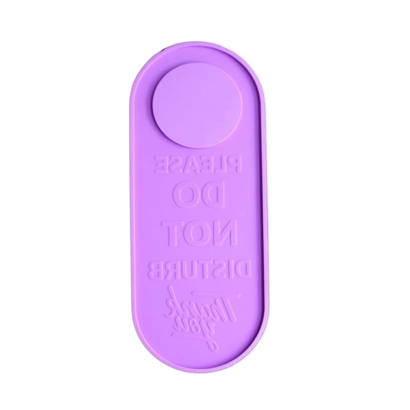 

Epoxy Resin Mold PLEASE DO NOT DISTURB THANK YOU Door Listed Hanging Plate Mold DIY Crafts Pendant Decorations Silicone Mould