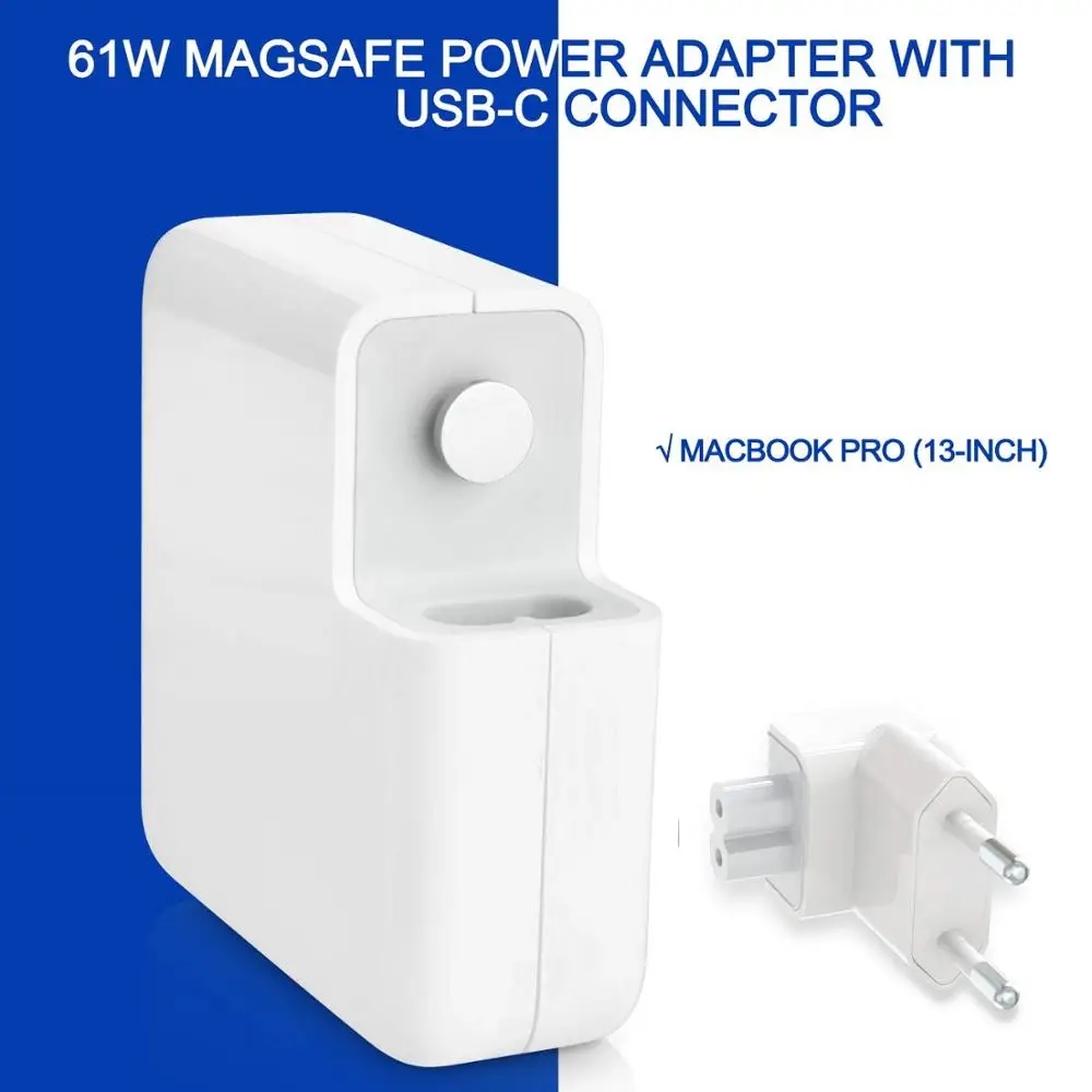 Сменное зарядное устройство 61 Вт 65 для MacBook Pro Внешнее 12 дюймов 13 дюймов|Адаптеры