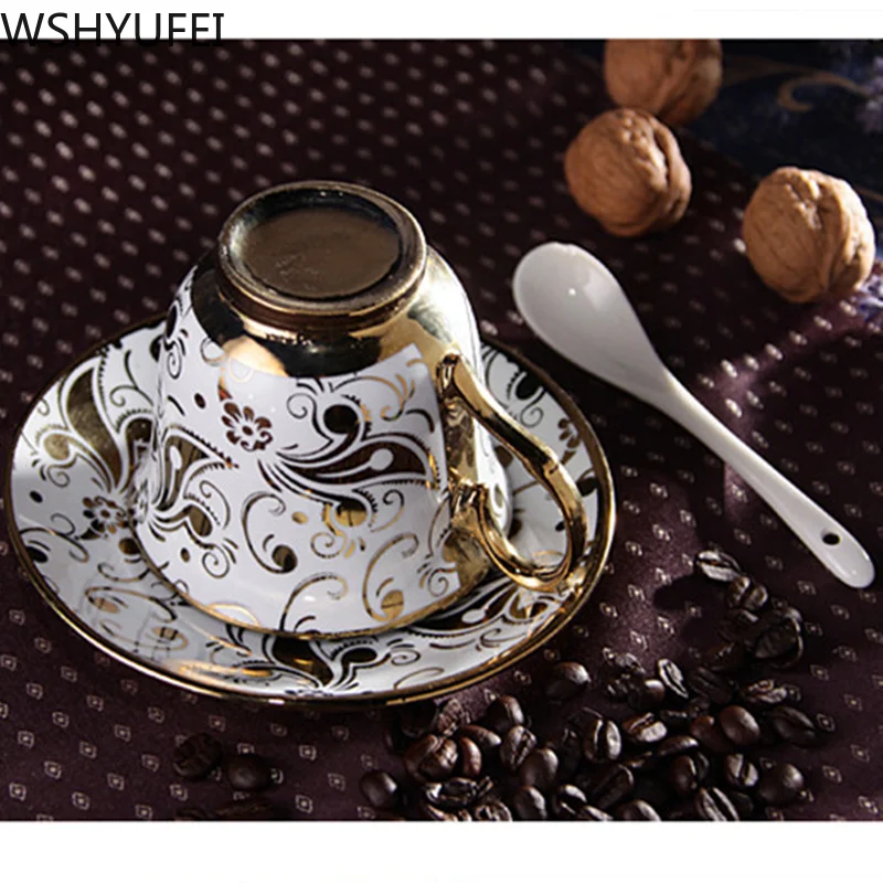 Новинка роскошная кофейная чашка элегантная Двойная модель Высококачественная