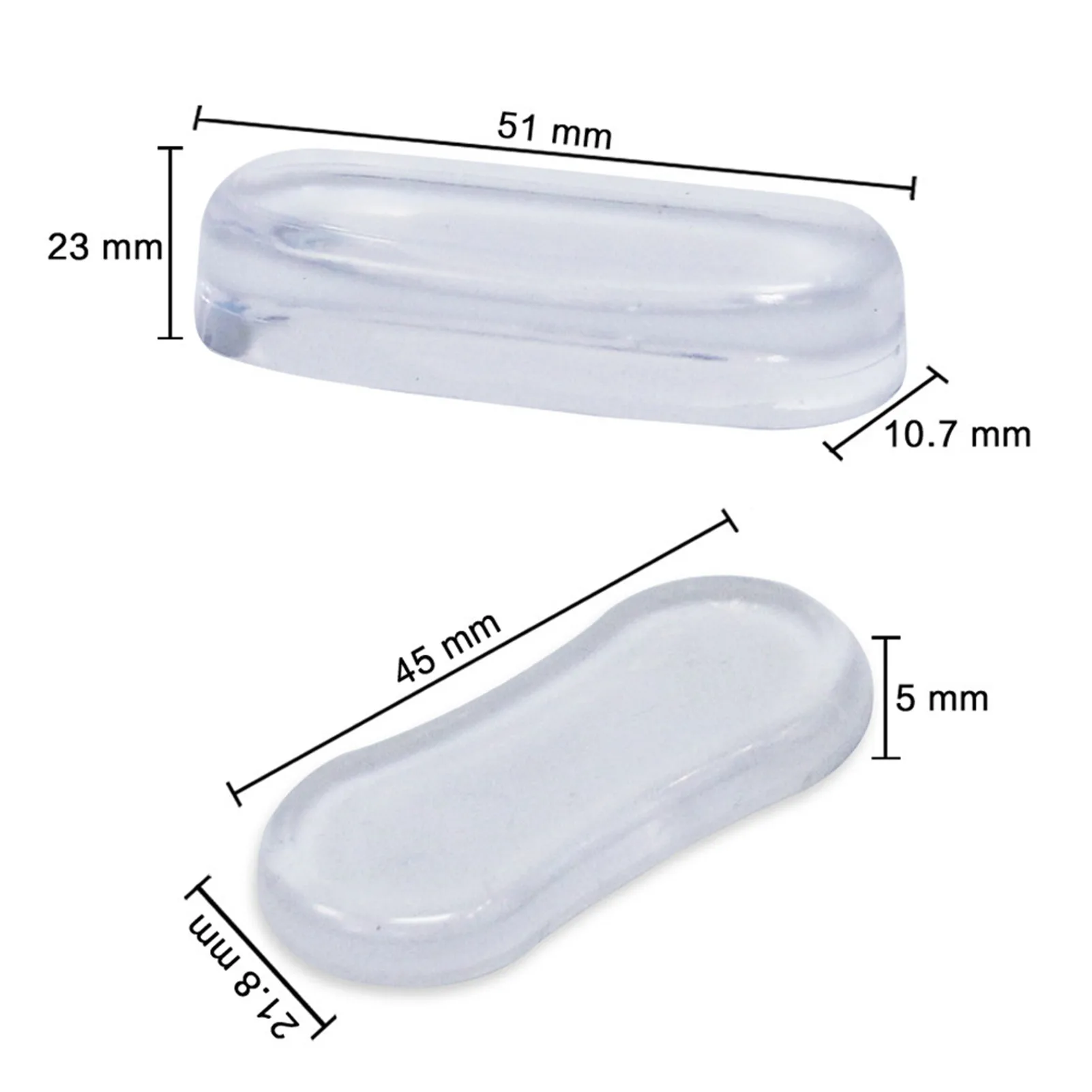 

4 Pieces Universal Toilet Seat Bumper Protection Pads Bathroom Accessories Replacement Bumpers with Strong Adhesive