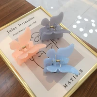 2021 korea super fairy butterfly hair clip jelly color cute princess hair accessories for girl fashion exquisite headdress large