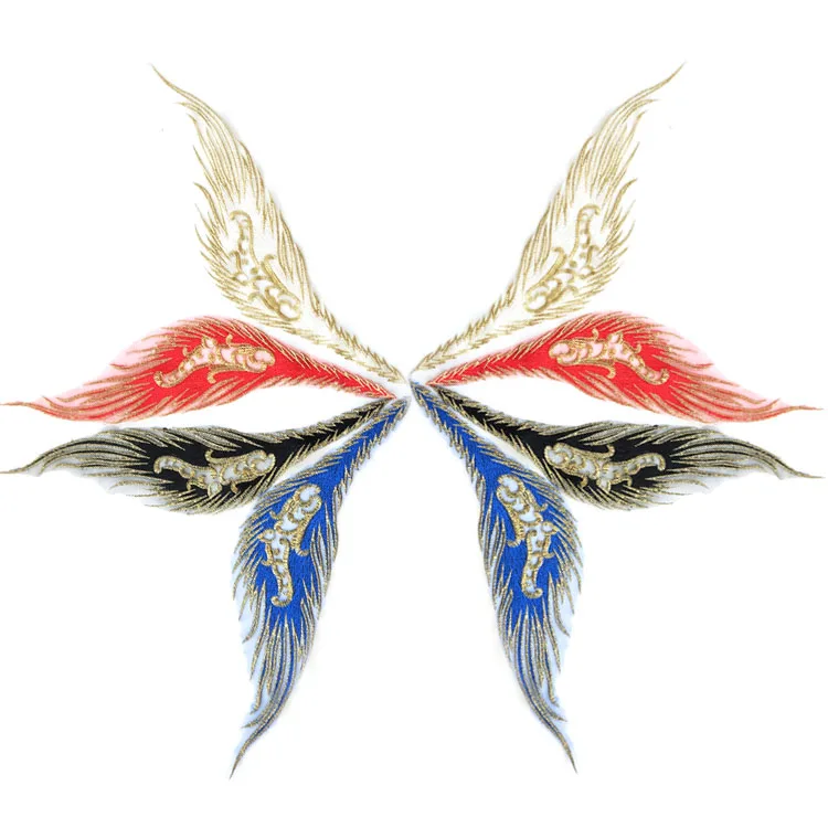 5 X Gold Line Phoenix Embroidered Patches sew on Sewing Lace Applique Embroidery Clothes DIY Supplies Crafts | Дом и сад