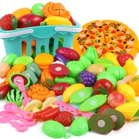 pretend play plastic food toy cutting fruit vegetable pretend play children kids educational toys