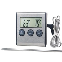 tp700 digital remote wireless food kitchen oven thermometer probe for bbq grill oven meat timer temperature manually set