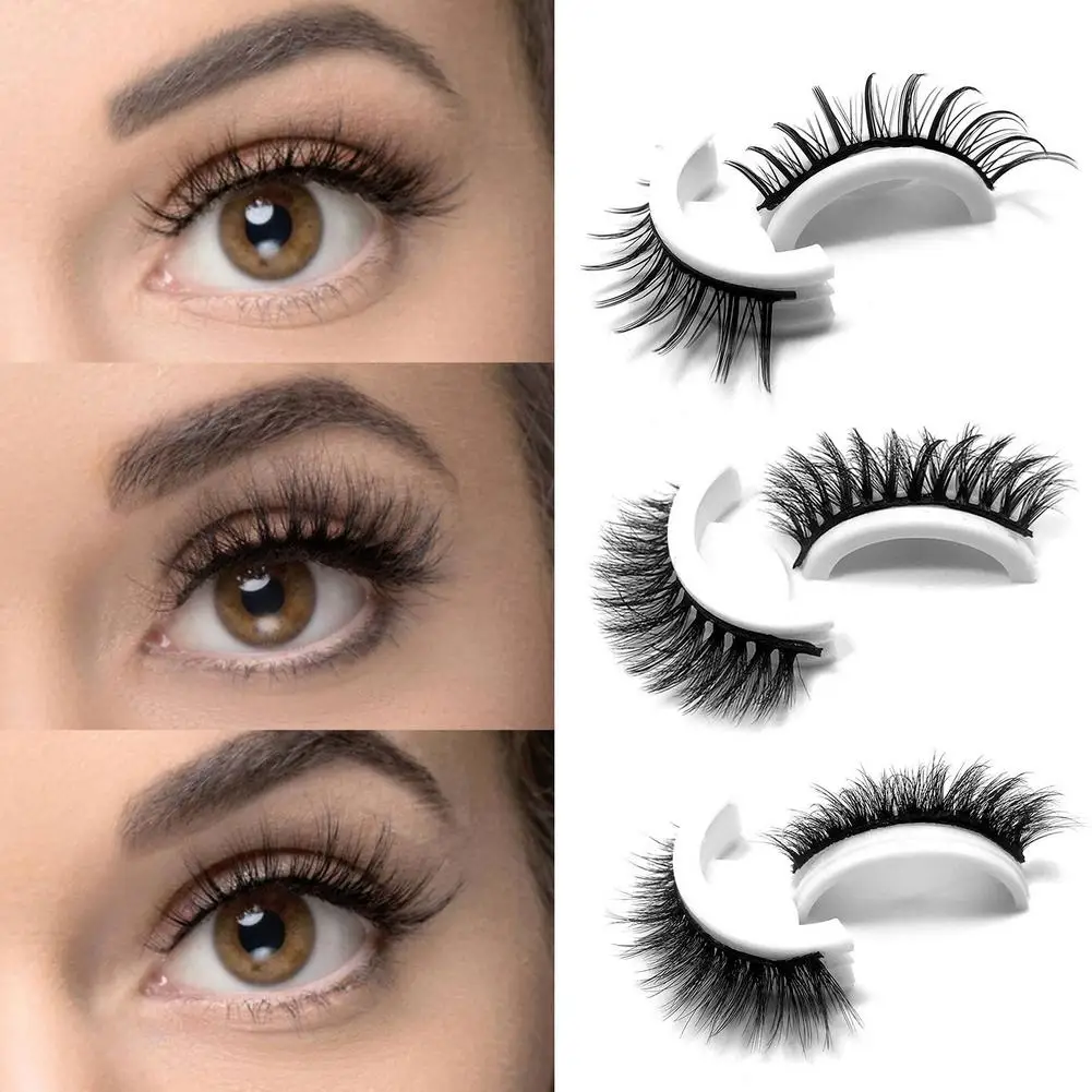 

Reusable Self-Adhesive Eyelashes Natural Reversible Adhesive Glue-free Self-adhesive False Lashes Fake Eyelashes Dropshipping