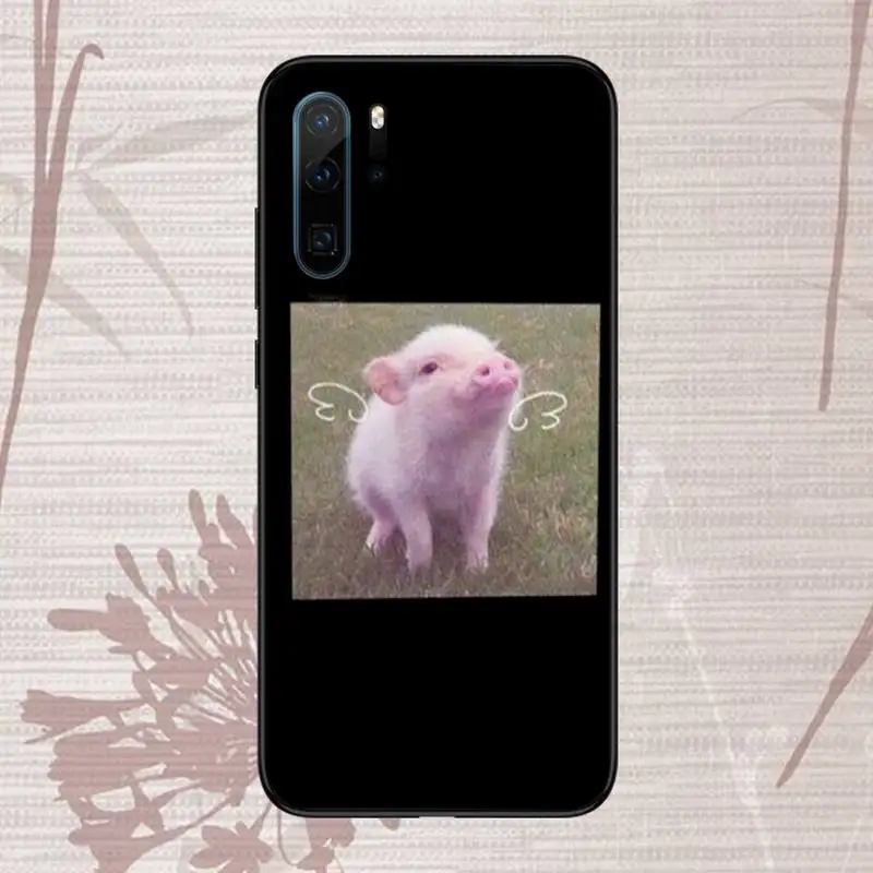 

Cute Little Pink Pet Pig Phone Case For Huawei honor Mate P 9 10 20 30 40 Pro 10i 7 8 a x Lite nova 5t