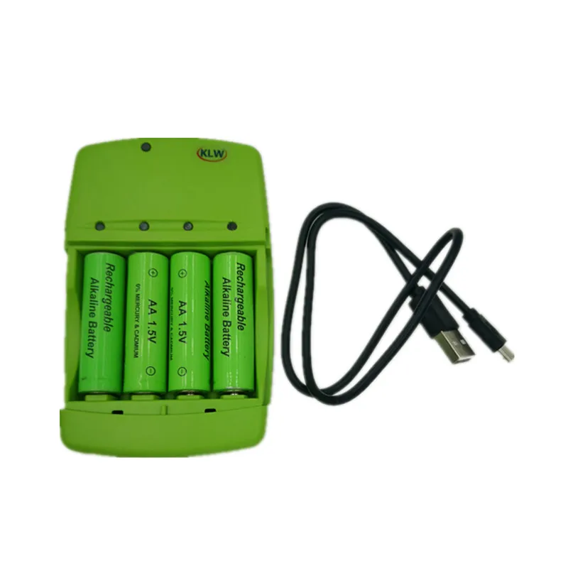 Умное зарядное устройство со светодиодным индикатором и USB для LR03 AAA LR6 AA щелочные