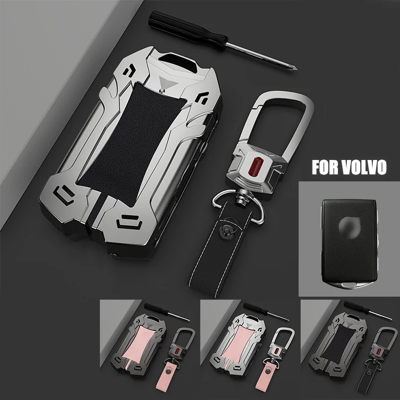 

Zinc Alloy Car Remote Key Case Cover Bag For Volvo XC60 XC70 XC90 S60 S90 V70