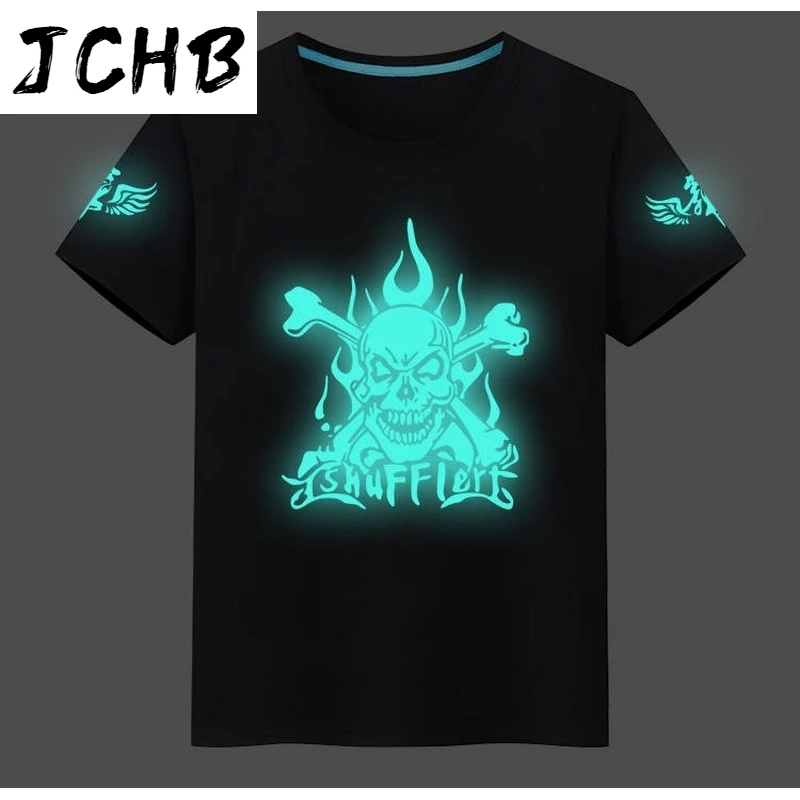 

2021 Ghost Step Dance Short-sleeve Mens Clothing Street Hip-hop Streetwear T-shirts Young Men Outfit Tee O-neck Preppy Tshirt
