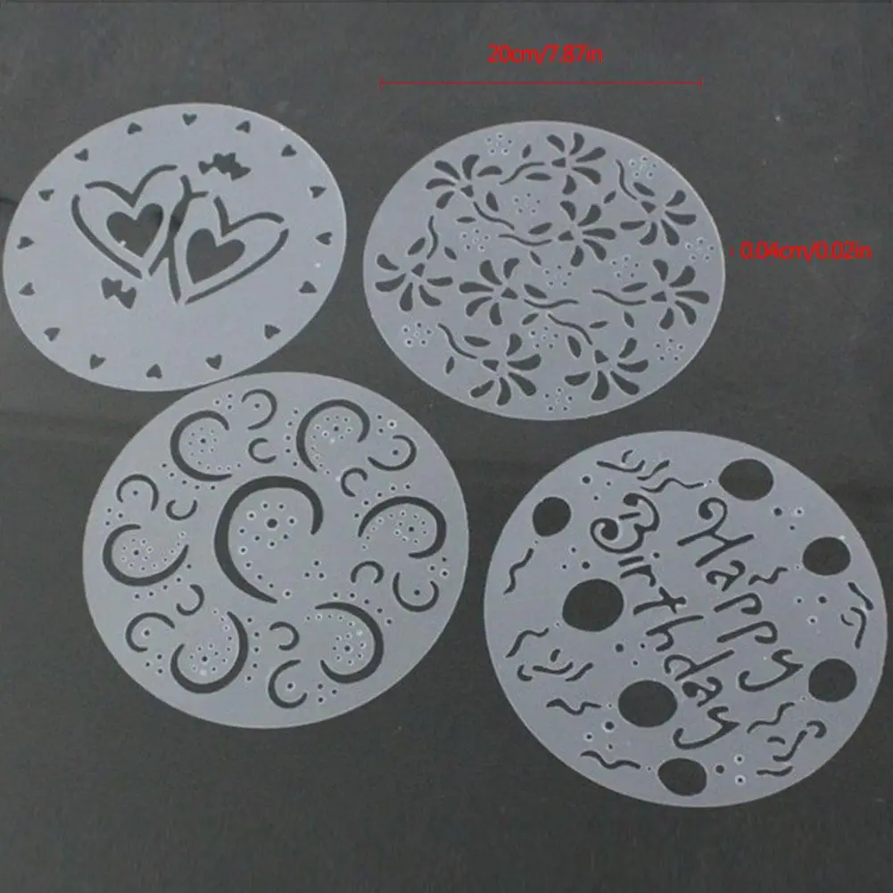 4 шт. торт DIY Плесень экологичный ПВХ распыления плесень тянуть цветок формы