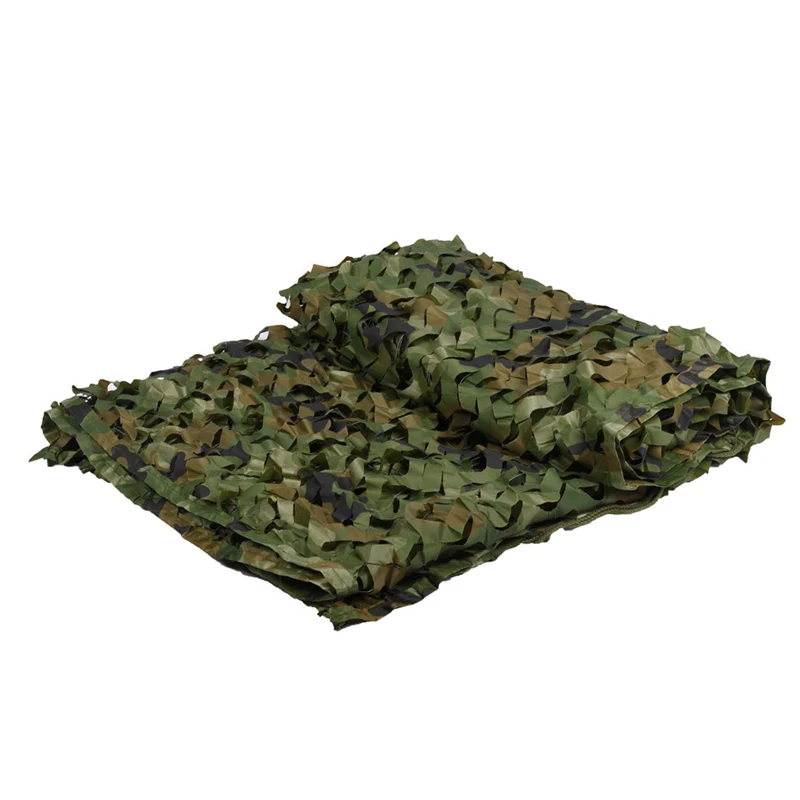 

Woodland Camouflage Netting Sun Shelter Tents 150D Polyester Oxford Military Filet Militaire Camouflage Net Tactical Gear